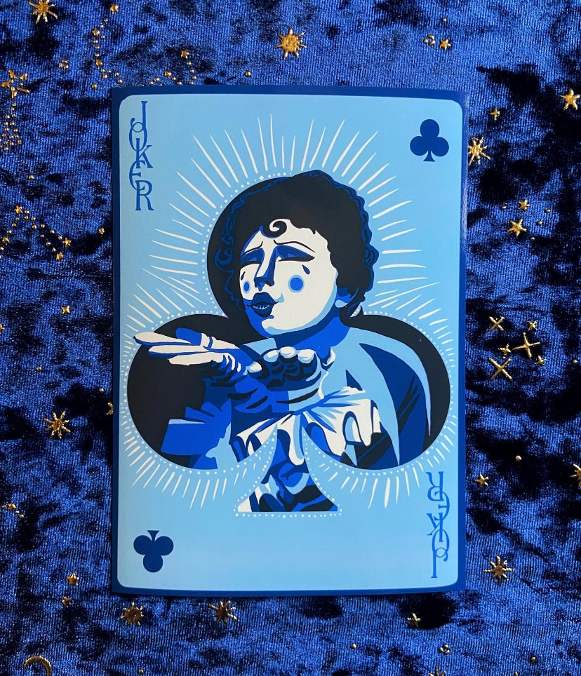 Joker of Clubs 5x7