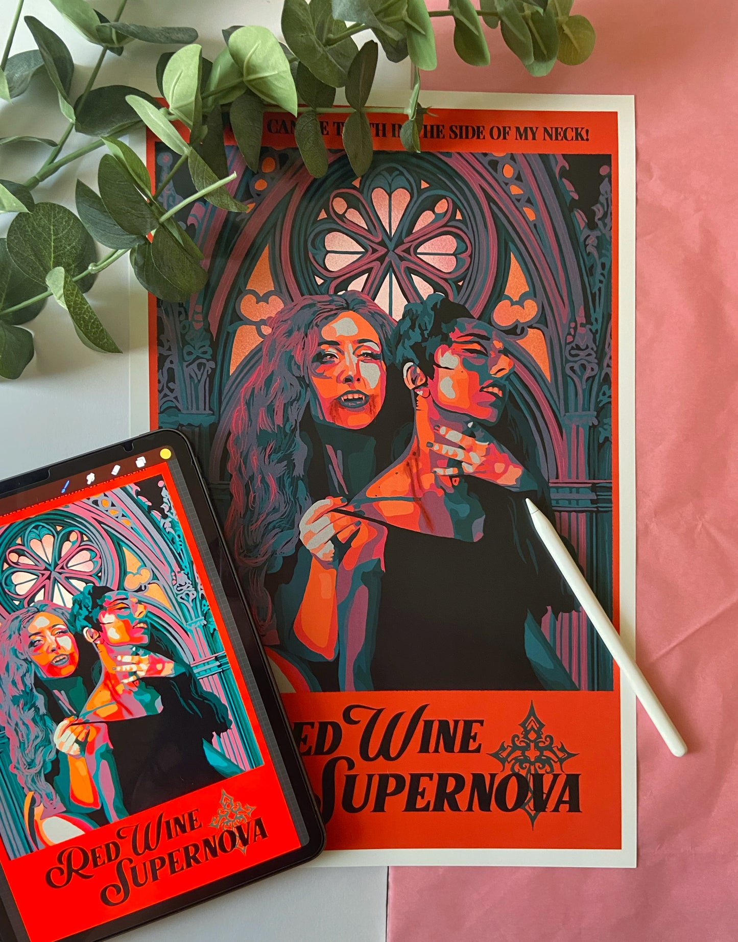 Red Wine Supernova Chappell Poster