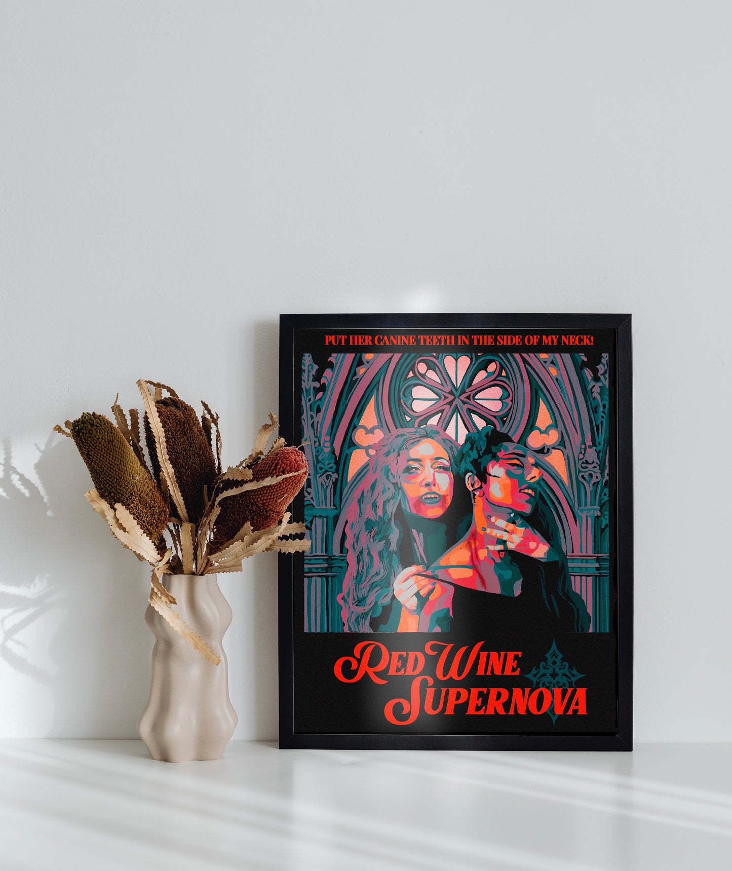 Red Wine Supernova Chappell Print