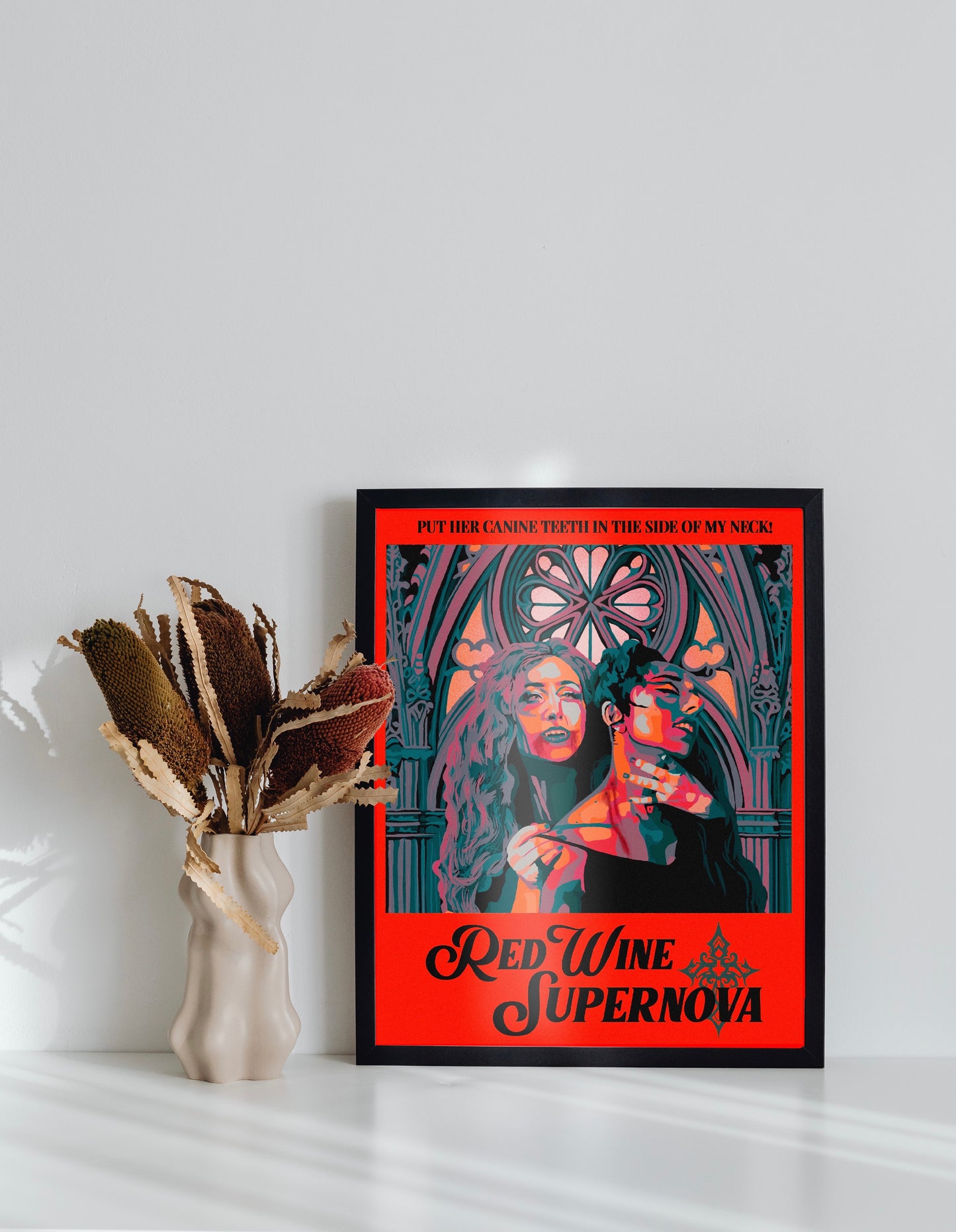 Red Wine Supernova Chappell Print