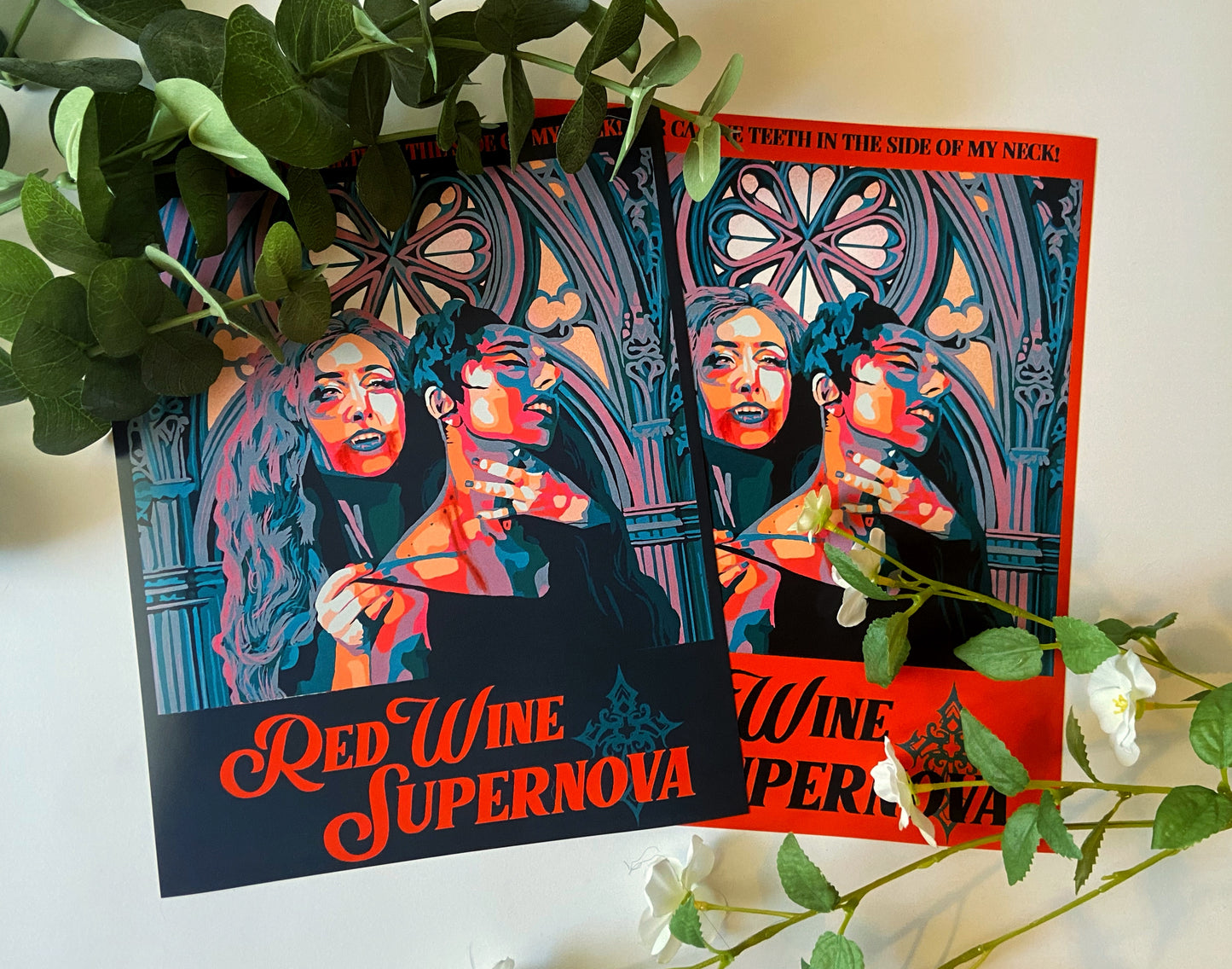 Red Wine Supernova Chappell Print