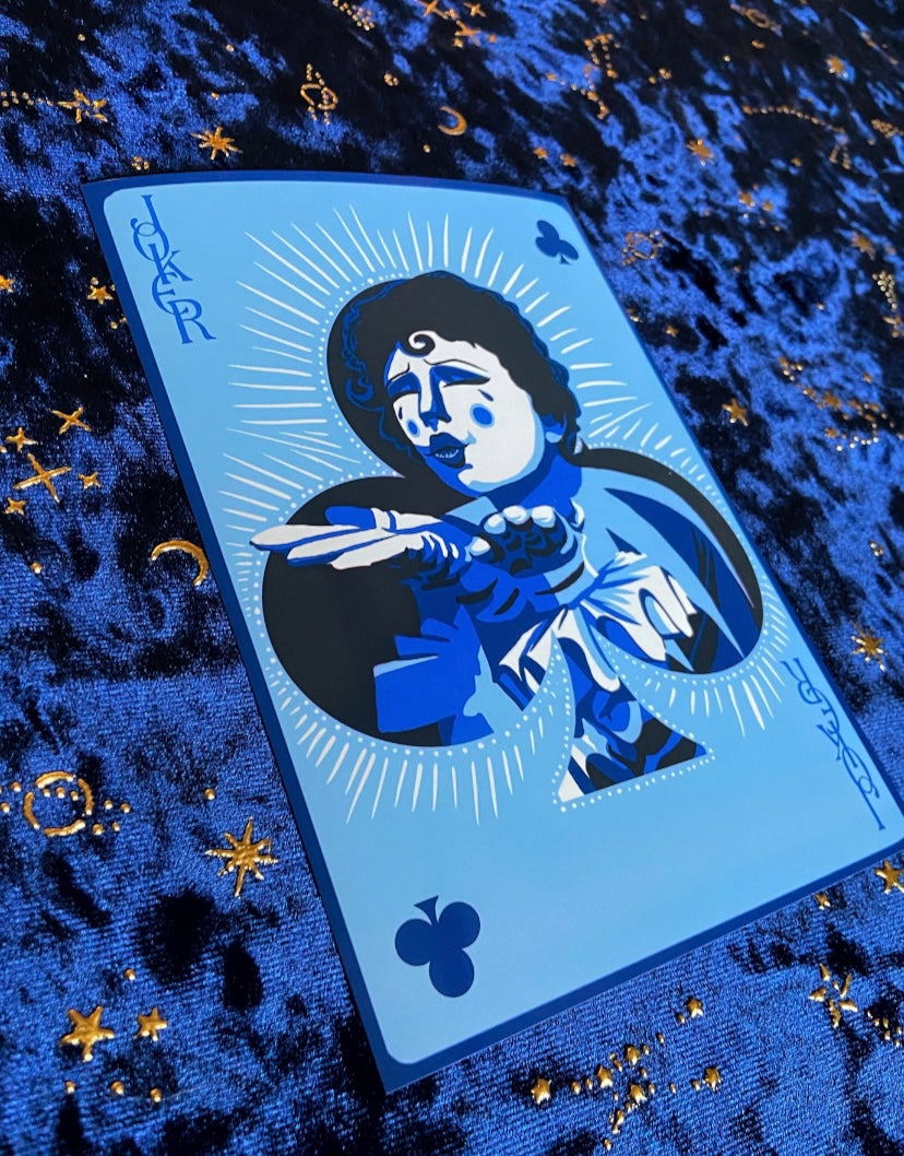 Joker of Clubs 5x7