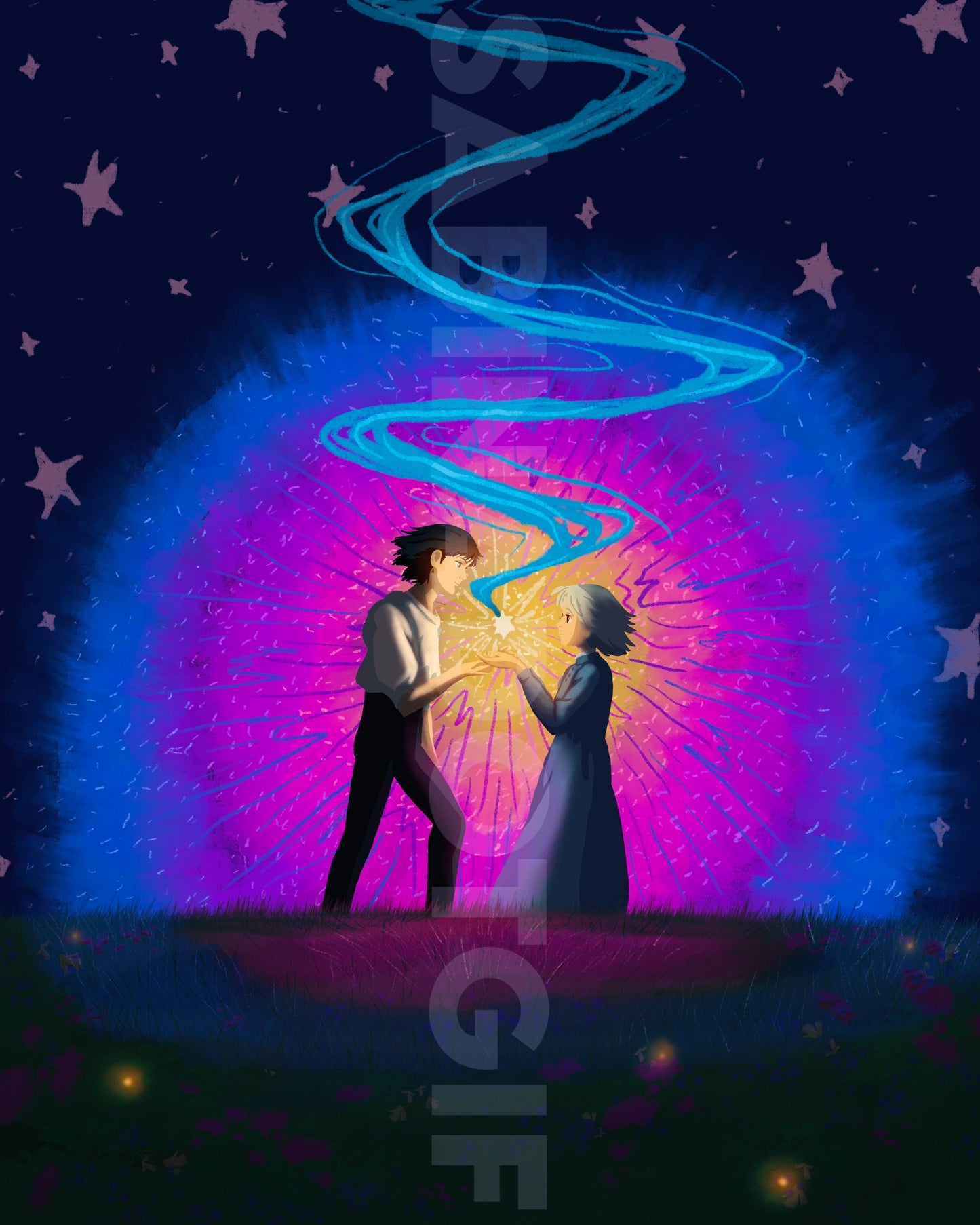 Howl and Sophie Print