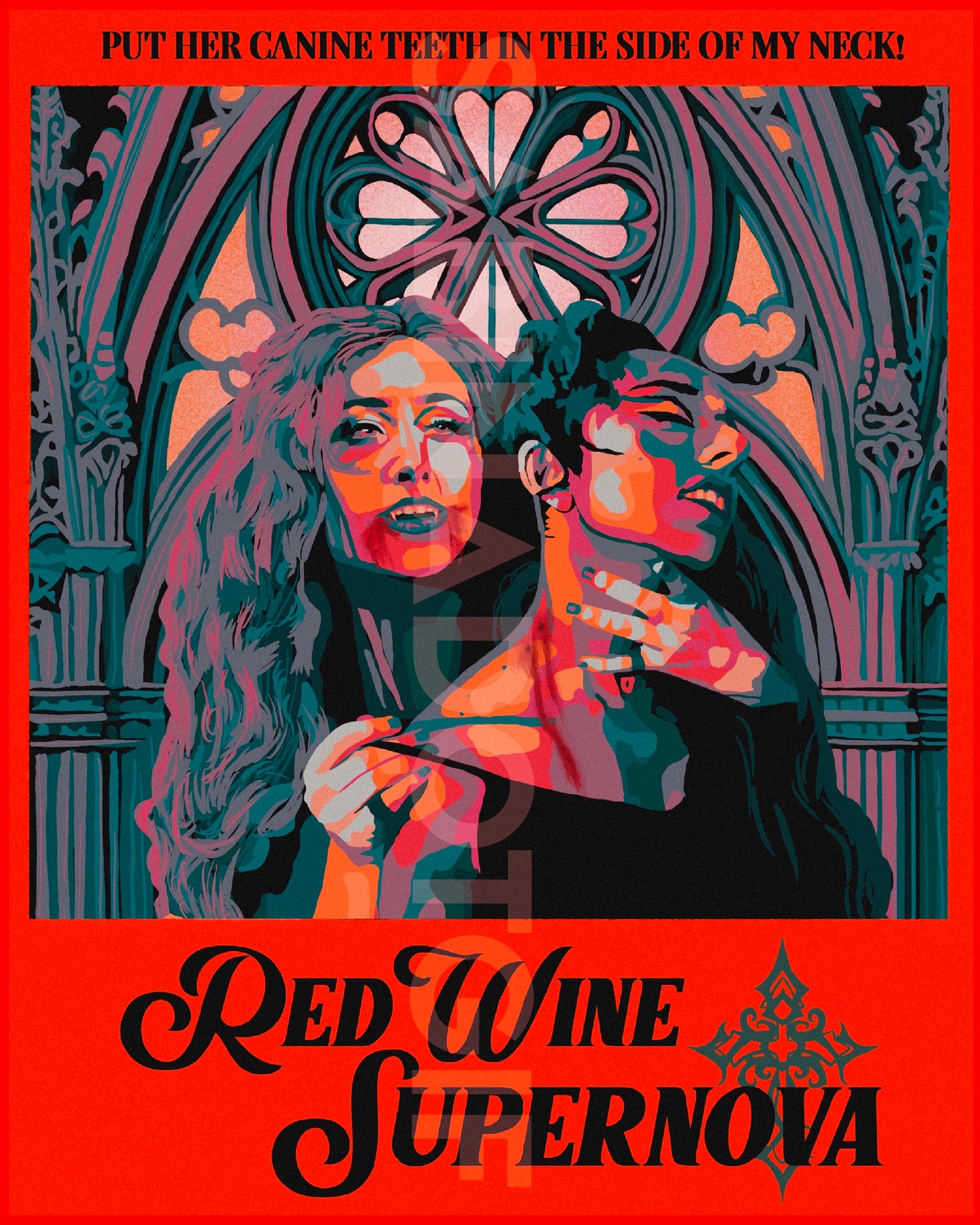 Red Wine Supernova Chappell Print