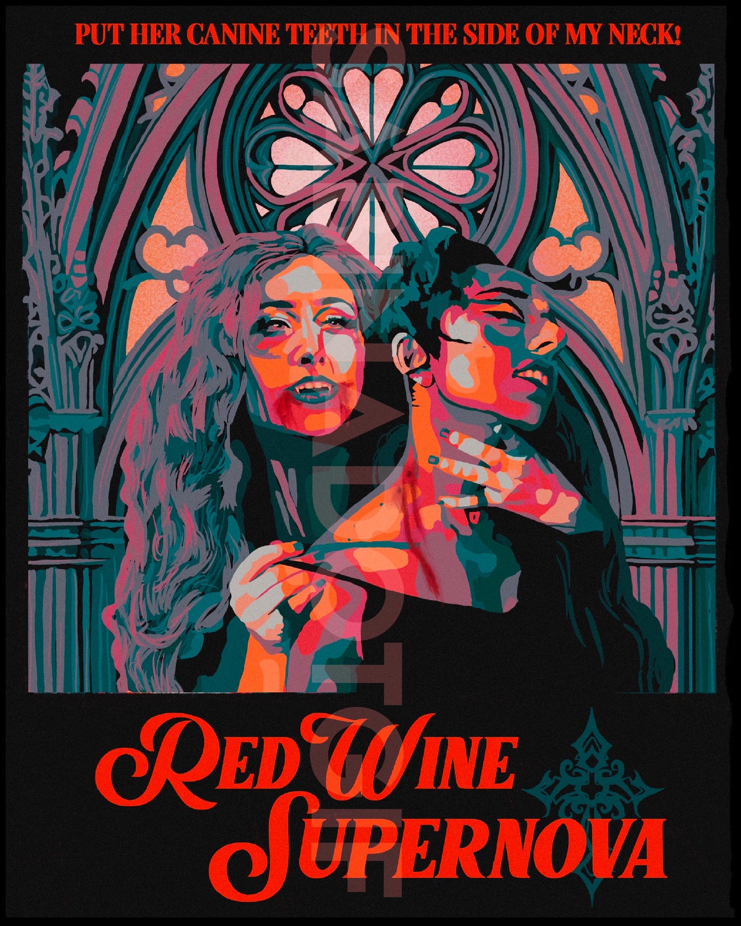 Red Wine Supernova Chappell Print