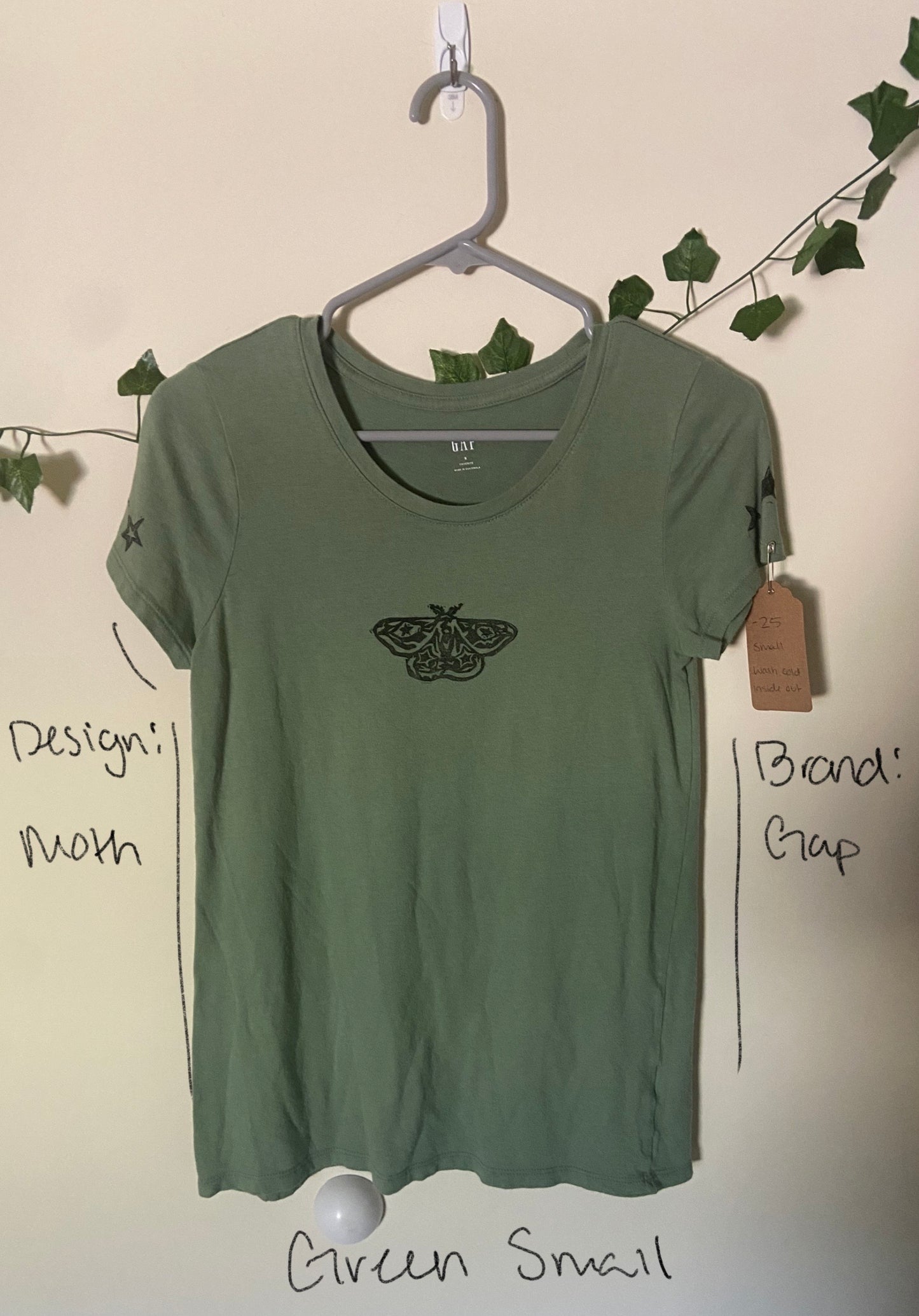 Bugs Lino Block Design on Thrifted Clothing