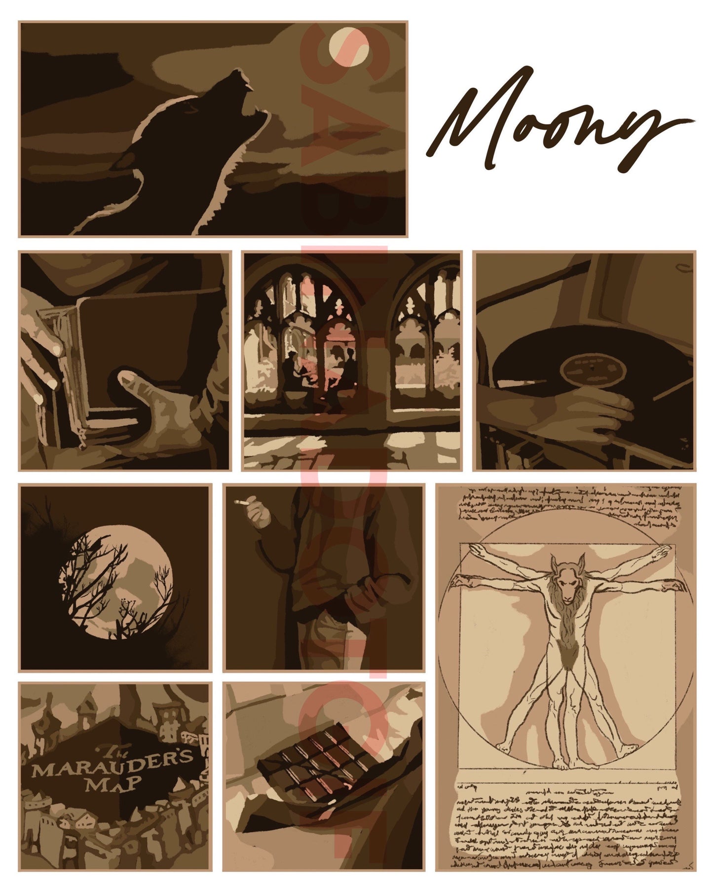Remus Marauders Print Original Design