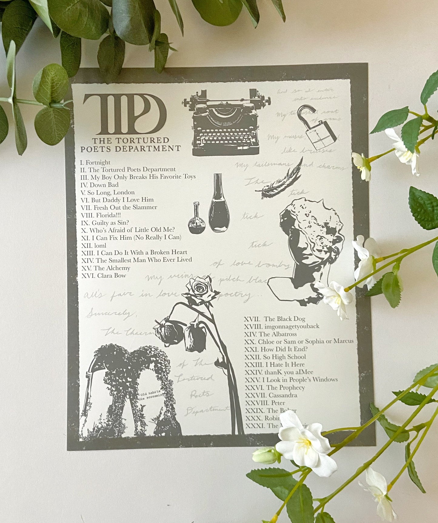 Tortured Poets Department Print