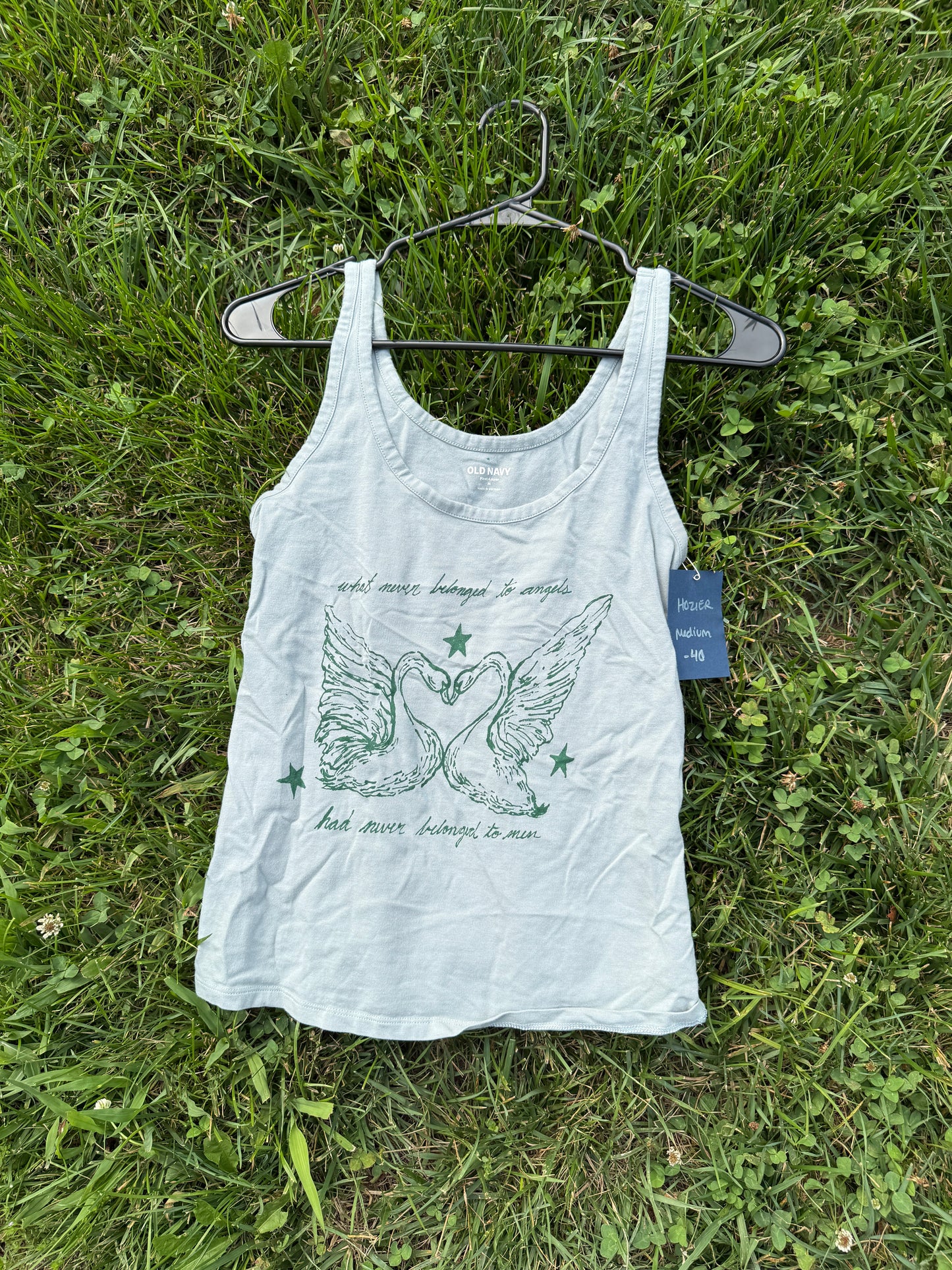 Swan Upon Leda Hozier Medium Tank Top