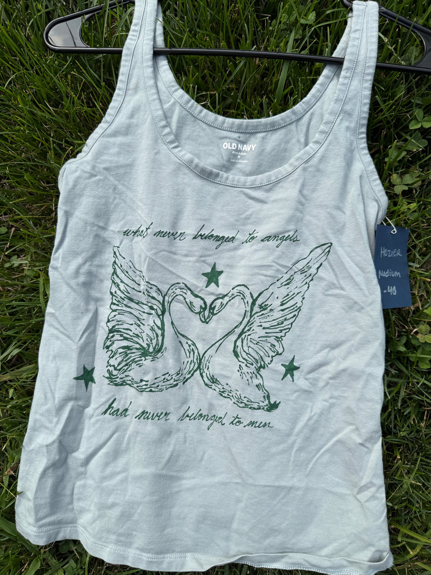 Swan Upon Leda Hozier Medium Tank Top