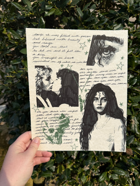 Bellatrix Lestrange Sketchbook Page