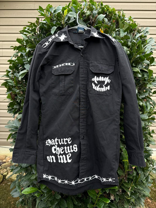 Nature Chews on Me Cain Large Button Up