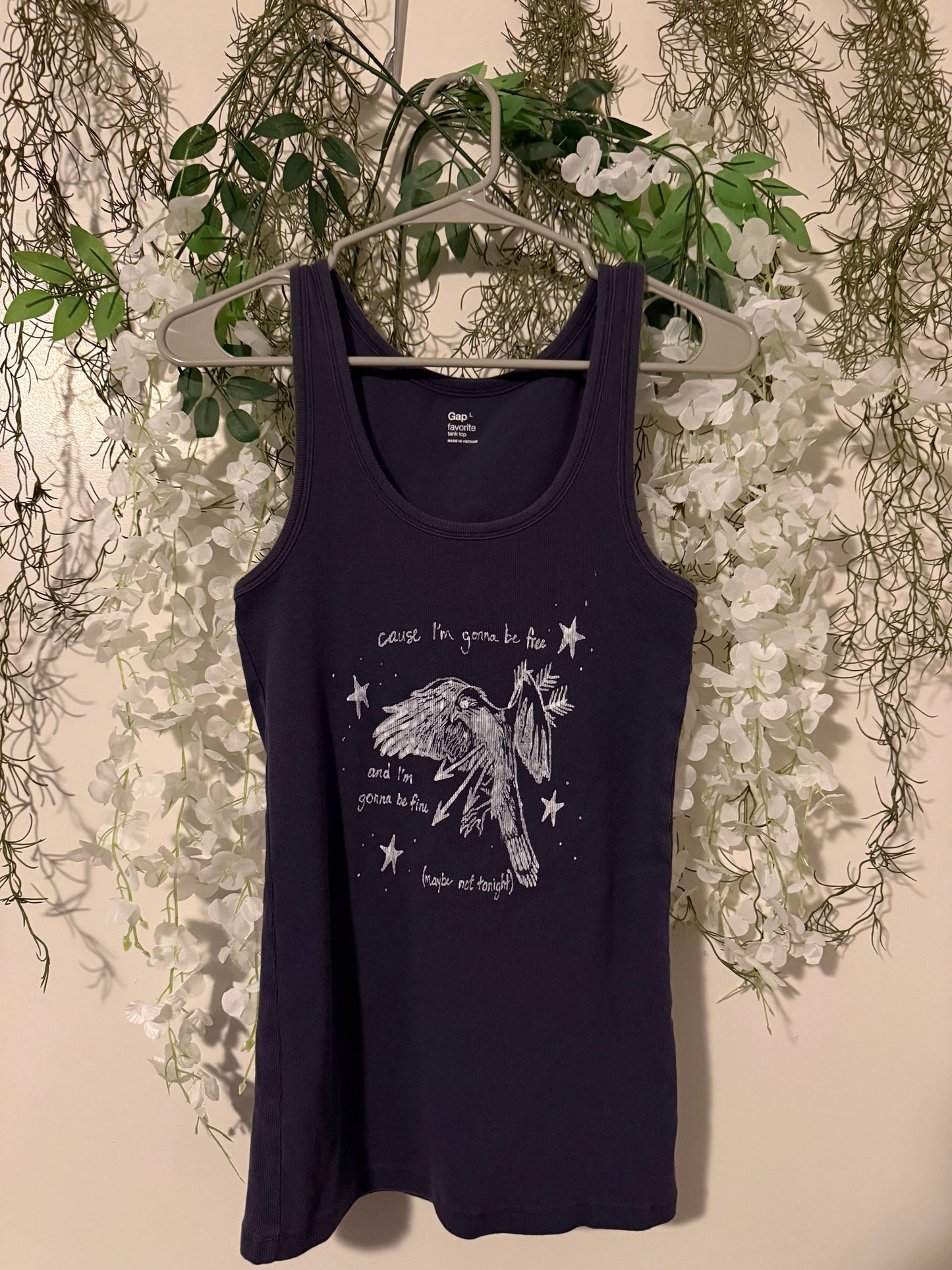 Delilah Florence Machine Large Tank Top