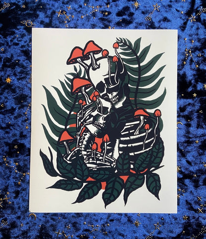 Skeleton Lovers 8x10 Print