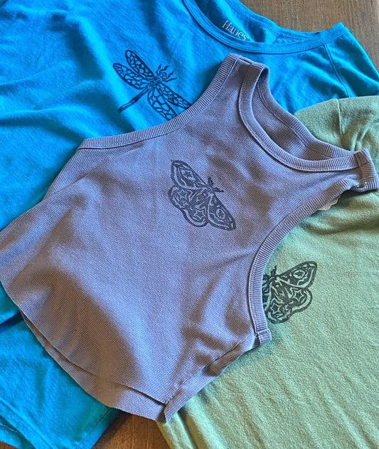 Bugs Lino Block Design on Thrifted Clothing