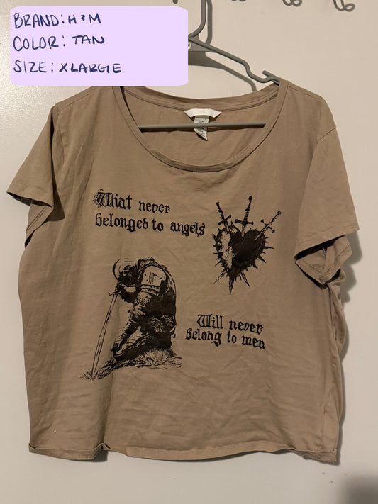 Hand Painted Acrylic Designs on Thrifted Clothing