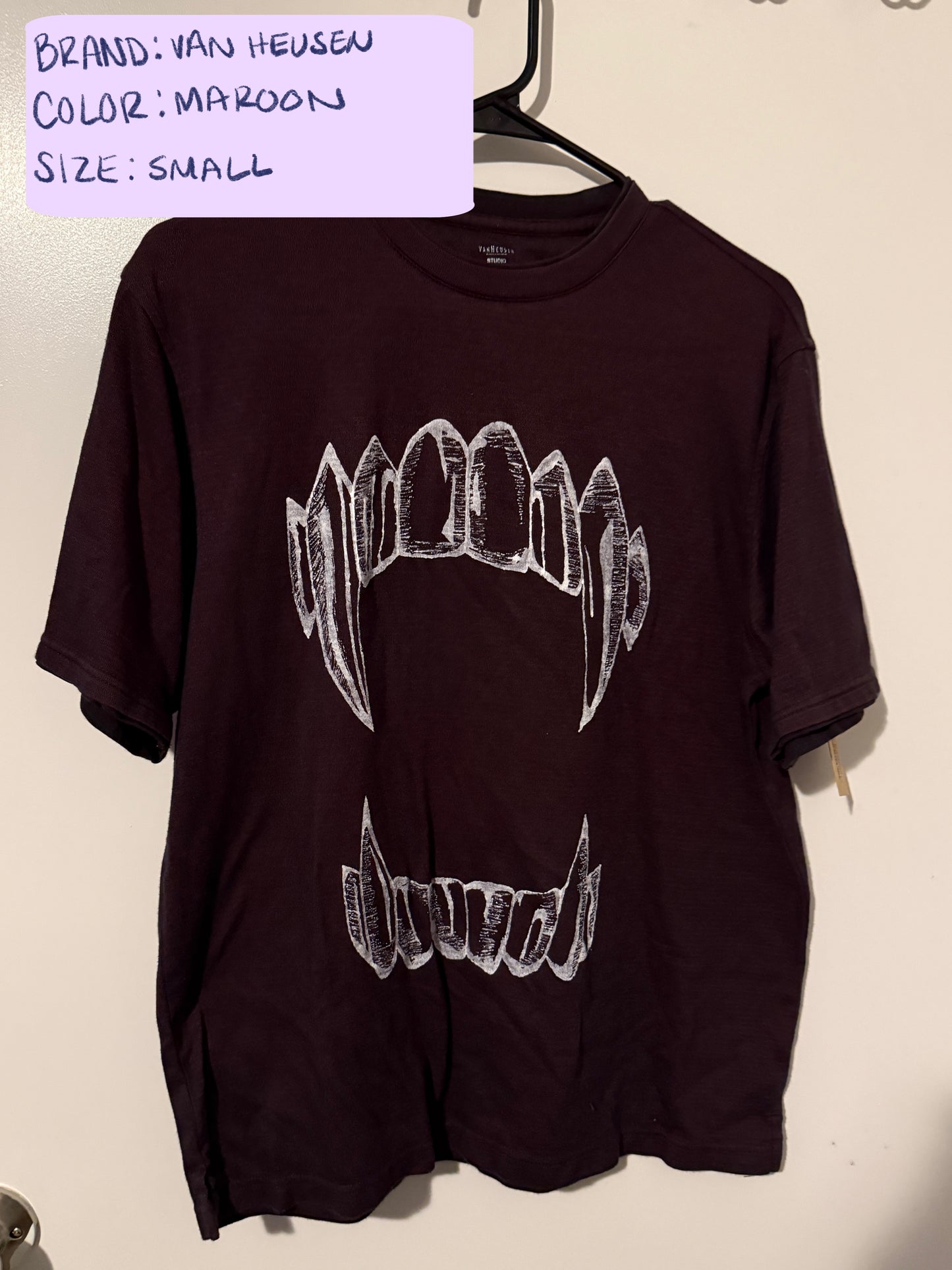 Hand Painted Acrylic Designs on Thrifted Clothing